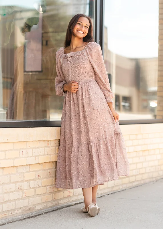 Cicely Smocked Tiered Maxi Dress