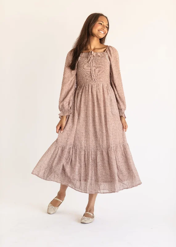 Cicely Smocked Tiered Maxi Dress