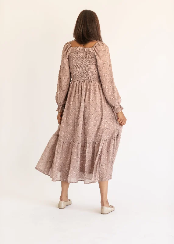 Cicely Smocked Tiered Maxi Dress