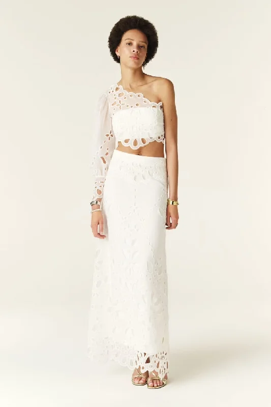 Bash Paris Vadja White Skirt